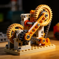 Mechanical Gear System Building Block Set